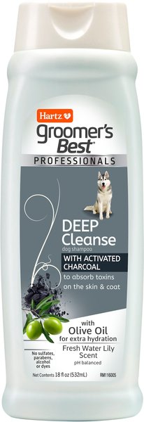 Groomer's Best Professionals Deep Cleanse with Olive Oil & Fresh Water Lily Scent Dog Shampoo, 18-oz bottle slide 1 of 8