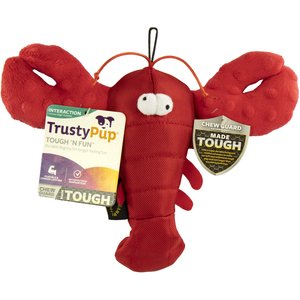 TrustyPup Lobster Dog Toy, Red, Medium