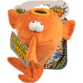 goDog Action Plush Gold Fish Animated Squeaker Dog Toy, Orange Medium