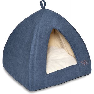 Best Pet Supplies Dog & Cat Soft Tent-Bed, Navy, Medium
