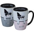 Pounce & Fetch Sip of Art Furry Friends Ceramic Coffee Mug Set, 15-oz, Style Varies