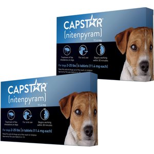 Capstar Flea Oral Treatment for Dogs, 2-25 lbs, 12 Tablets