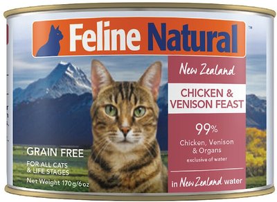 Feline Natural Chicken & Venison Feast Grain-Free Canned Cat Food, slide 1 of 1