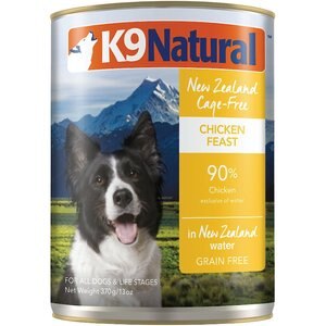 K9 Natural Cage-Free Chicken Feast Grain-Free Canned Dog Food, 13-oz, case of 12