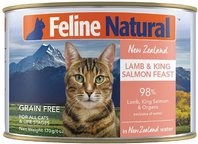 Feline Natural Lamb & King Salmon Feast Grain-Free Canned Cat Food, slide 1 of 1