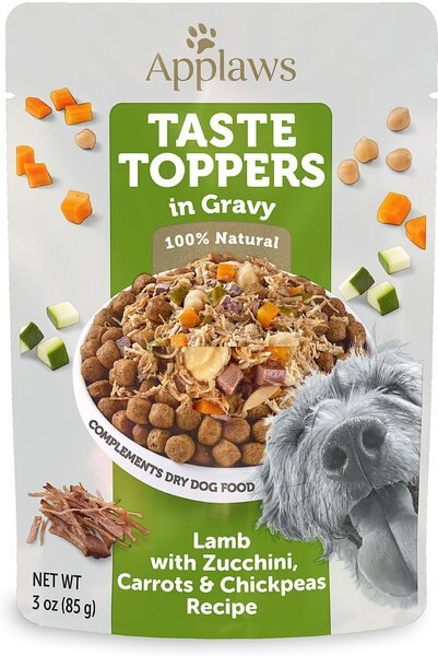 Applaws Lamb, Carrot, Courgette & Chick Peas in Gravy Wet Dog Food Topper, 3-oz pouch, case of 12 slide 1 of 6
