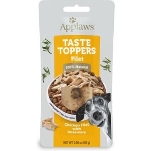 Applaws Chicken & Rosemary Flavor Fillet Wet Dog Food Topper, 1.06-oz pouch, case of 12