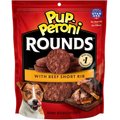 Pup-Peroni Rounds Beef Short Rib Dog Treats, 20.5-oz pouch