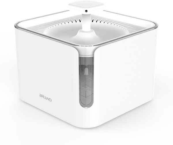 Petdiary Automatic Cat Water Fountain, White, Medium slide 1 of 8