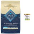 NaturVet VitaPet Senior Plus Glucosamine Soft Chews Multivitamin for Dogs + Blue Buffalo Life Protection Formula Senior Chicken & Brown Rice Recipe Dry Food