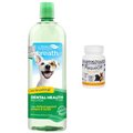 TropiClean Fresh Breath Water Additive + ProDen PlaqueOff Powder Supplement for Dogs