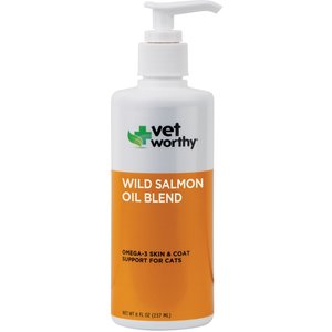 Vet Worthy Wild Alaskan Salmon Oil Blend Dog Supplement, 8-oz bottle