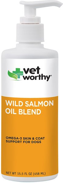 Vet Worthy Wild Alaskan Salmon Oil Blend Dog Supplement, 15.5-oz bottle slide 1 of 1