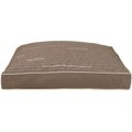 Precious Tails Urban Conversational Orthopedic Memory Foam Canvas Pillow Cat & Dog Bed w/ Removable Cover, Coffee, Small