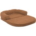 Precious Tails Chenille Round Orthopedic Sofa at & Dog Bed, Tan, Large