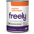 Freely Vegetarian Recipe Limited Ingredient Grain-Free Wet Dog Food, 12.5-oz can, 6 count