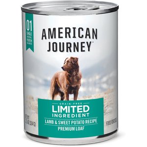 American Journey Limited Ingredient Diet Lamb & Sweet Potato Recipe Grain-Free Canned Dog Food, 12.5 oz, case of 12, bundle of 2