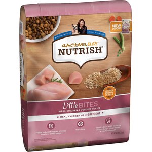Rachael Ray Nutrish Little Bites Small Breed Real Chicken & Veggies Recipe Dry Dog Food, 14-lb bag, bundle of 2