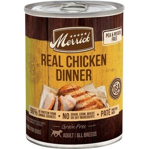 Merrick Grain-Free Real Chicken Canned Dog Food, 12.7-oz, case of 12, bundle of 2