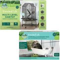 Oxbow Enriched Life Multi-Level Small Animal Habitat + Enriched Life Chinchilla Accessory Pack