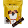 Chewsday Peanuty Bliss Chew Braids Rawhide-Free Dog Hard Chews, 17.3-oz bag