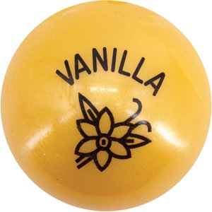 Planet Dog Orbee-Tuff Essentials Vanilla Scented Interactive Dog Ball Treat Dispenser Toy, Yellow