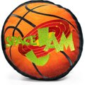 Buckle-Down Looney Tunes Plush Squeaker Space Jam Basketball Logo Dog Toy, Orange