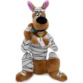 Buckle-Down Plush Squeaker Mummy Wrap Halloween Scooby Doo Sitting Pose Dog Toy, White