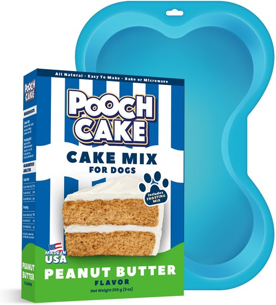 Pooch Cake Basic Starter Peanut Butter Cake Mix & Cake Mold Kit Dog Treat, 9-oz box slide 1 of 3