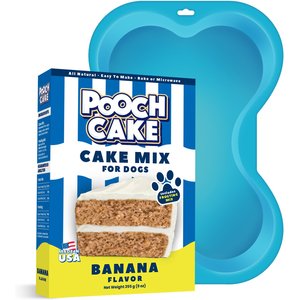 Pooch Cake Basic Starter Banana Mix & Cake Mold Kit Dog Treat, 9-oz box