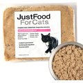 JustFoodForCats Fish & Chicken Recipe Fresh Frozen Cat Food, 18-oz pouch, case of 7