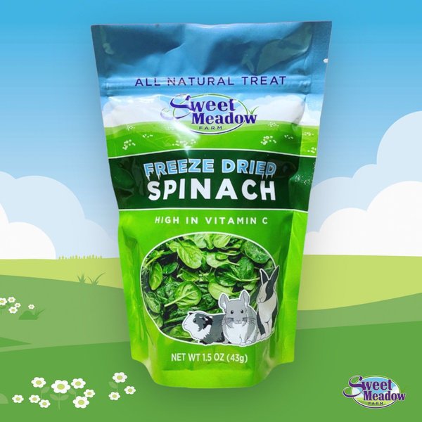 Sweet Meadow Farm Freeze Dried Spinach Small Pet Treat, 1.5-oz bag slide 1 of 4
