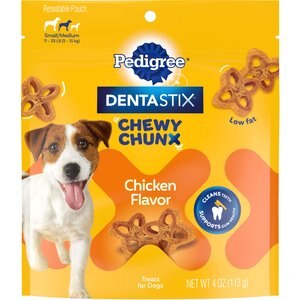 Pedigree DentaStix Chewy Chunx Small/Medium Dog Dental Treats, 4-oz pouch