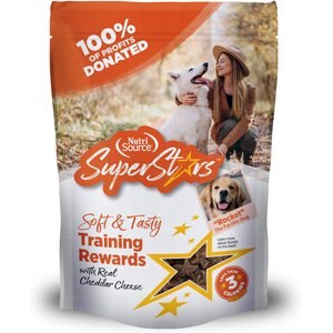 NutriSource Super Star Training Cheddar Flavor Dog Treats, 16-oz bag