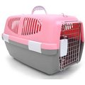 YML Plastic Small Animal Carrier Crate, Pink