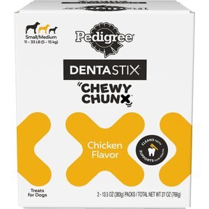Pedigree DentaStix Chewy Chunx Small/Medium Dog Dental Treats, 13.5-oz pouch, 2 count