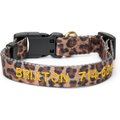 Boulevard Personalized Leopard Dog Collar, Small