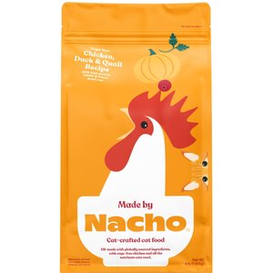 Made by Nacho Cage Free Chicken, Duck & Quail Recipe With Freeze-Dried Chicken Liver Dry Cat Food, 4-lb bag