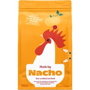 Made by Nacho Cage Free Chicken, Duck & Quail Recipe With Freeze-Dried Chicken Liver Dry Cat Food, 10-lb bag