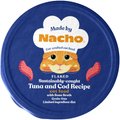 Made by Nacho Sustainably Caught Diced Tuna & Cod Recipe With Bone Broth Grain-Free Wet Cat Food, 2.5-oz cup, case of 10