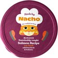 Made by Nacho Sustainably Caught Minced Salmon Recipe With Bone Broth Wet Cat Food, 2.5-oz cup, case of 10