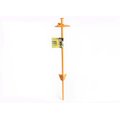 Roscoe's Pet Products Dome Style w/ Tri-Fin Anchor Dog Tie-Out Stake, Orange, 21-ft
