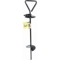 Roscoe's Pet Products Auger Dog Tie-Out Stake, Black, 24-ft