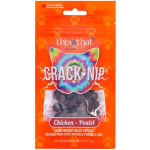 this&that Canine Company Snack Station Chicken Crack-Nip Dehydrated Cat Treats, 1.5-oz bag