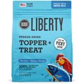BIXBI Liberty Freeze Chicken & Salmon Recipe Dried Topper & Dog Treat, 4.5-oz bag