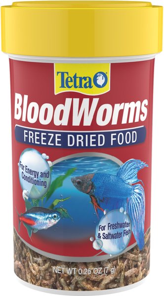 Tetra BloodWorms Freeze-Dried Fish Food, 0.25-oz jar slide 1 of 1