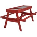 Coops & Feathers Chick-Nic Table Poultry Feeder, Red