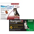 Heartgard Plus Chew for Dogs, 26-50 lbs, (Green Box), 1 Chew (1-mo. supply) & NexGard Chew for Dogs, 60.1-121 lbs, (Red Box), 1 Chew (1-mo. supply)