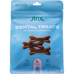 Jinx Large Dental Dog Treats, 4 count