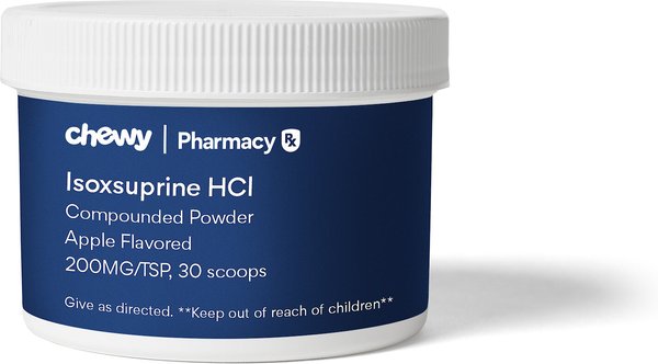 Isoxsuprine HCl Compounded Apple Flavored Powder for Horses, 200MG/TSP, 30 scoops slide 1 of 1